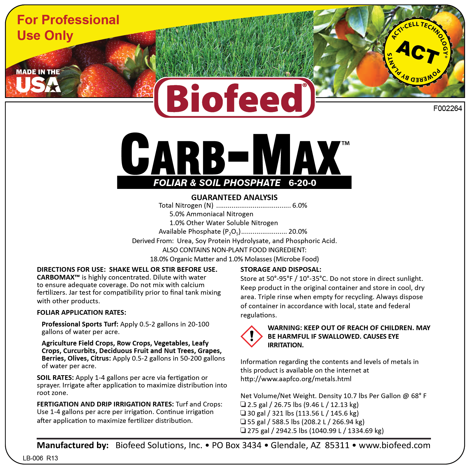 CARB-MAX Phosphorus Treatment