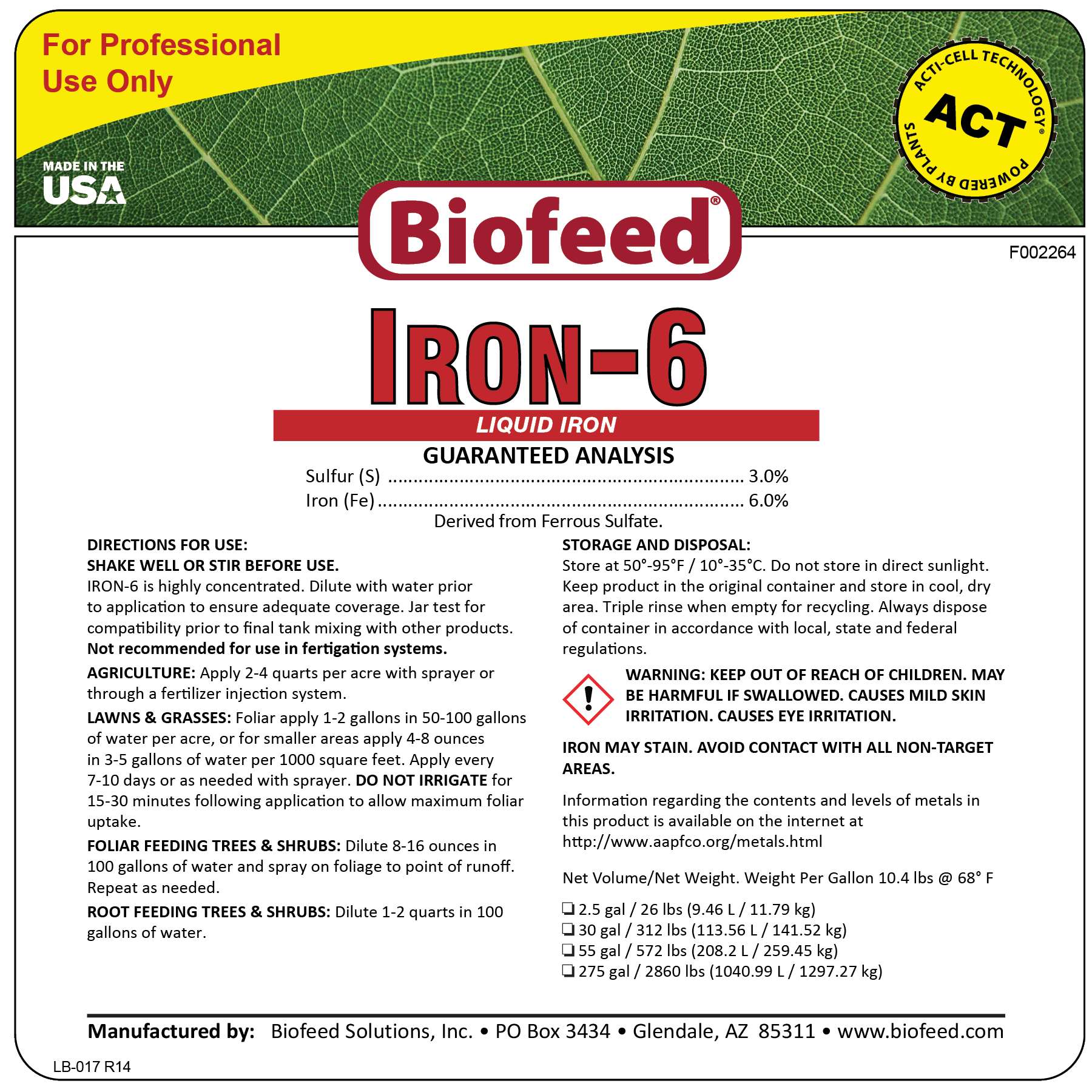 IRON-6 Liquid Iron