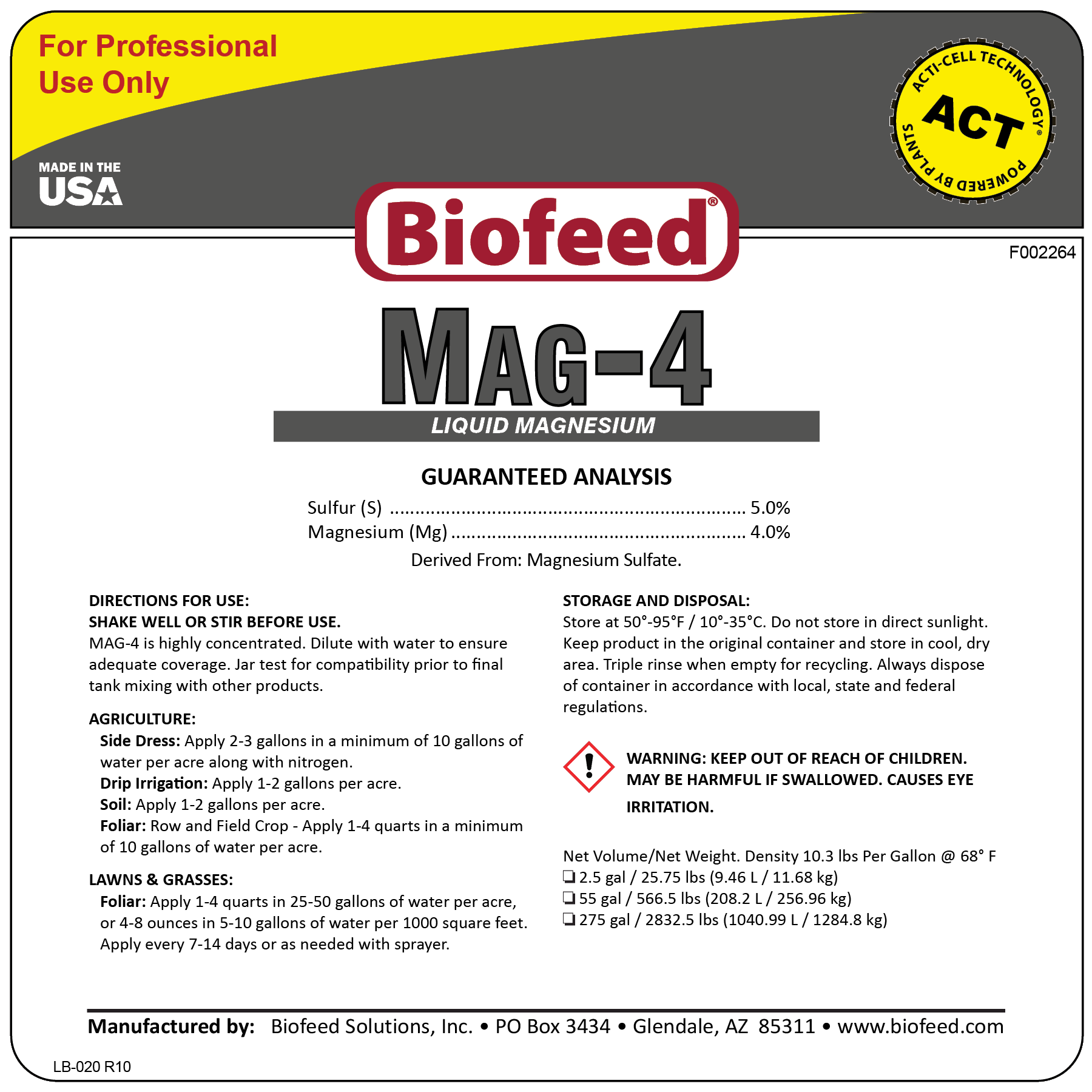 MAG-4 Liquid Magnesium