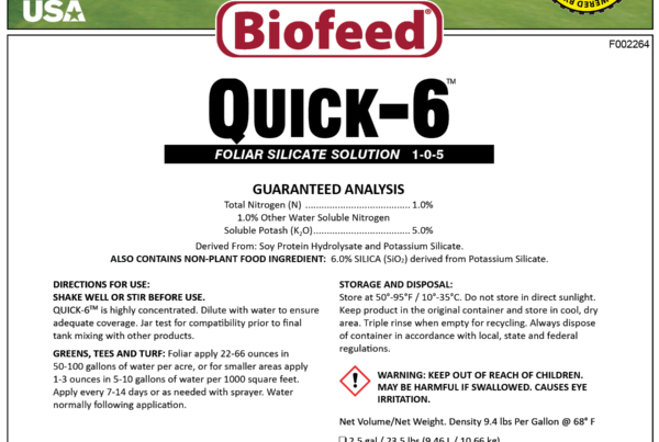 QUICK-6™ 1-0-5 Foliar Silicate Solution